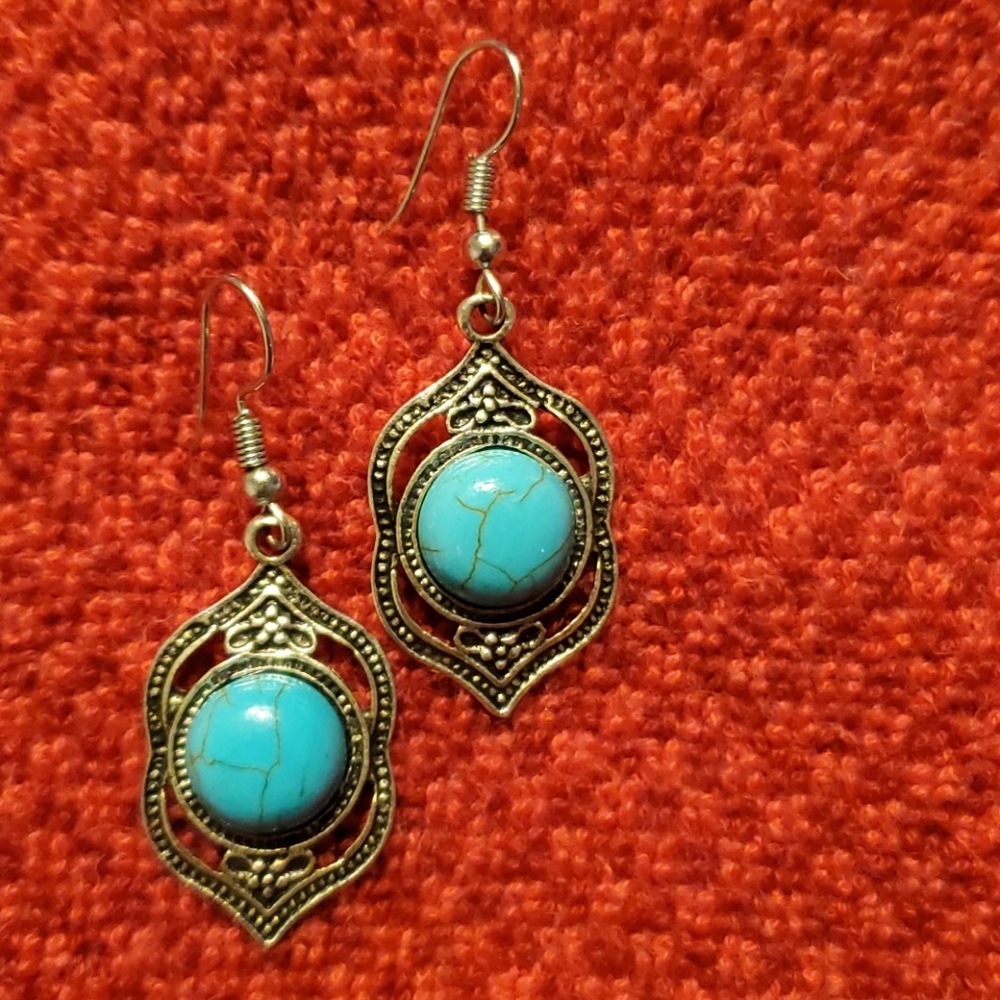 Silver and Torquoise Earrings